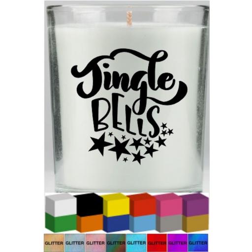 Jingle Bells Candle Decal / Sticker / Graphic