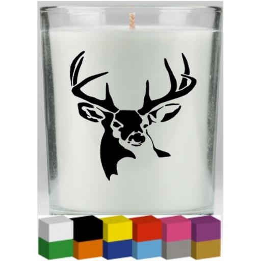 Buck Deer Candle Decal / Sticker / Graphic