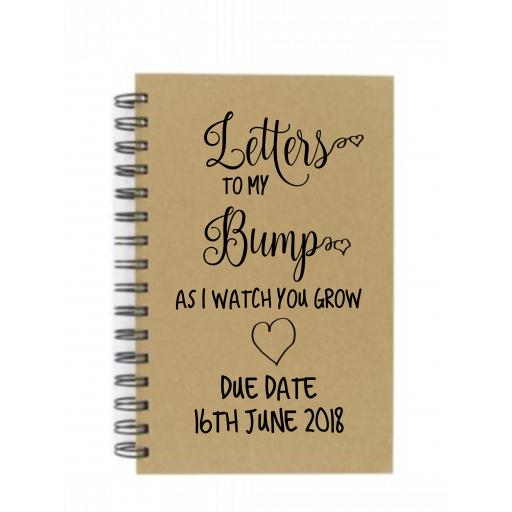 Letters to my Bump Personalised Decal / Sticker/ Graphic