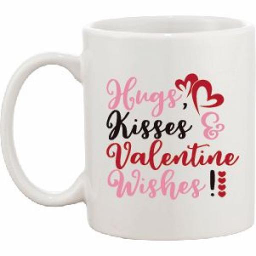 Hugs, Kisses & Valentine Wishes Mug