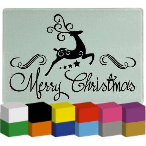 Merry Christmas Chopping Board Decal / Sticker / Graphic