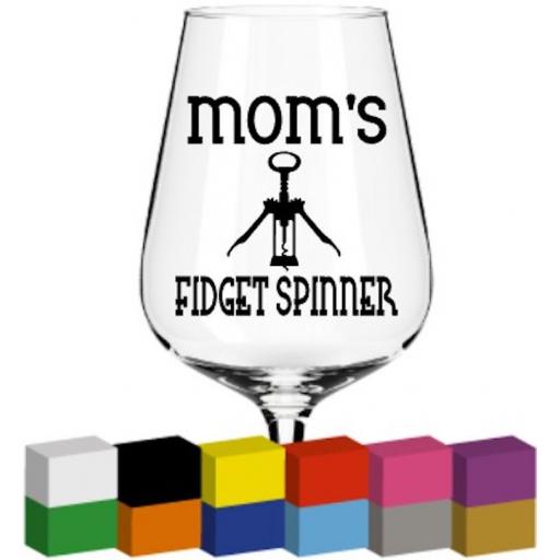 Mom's Fidget Spinner Glass / Mug / Cup Decal / Sticker / Graphic