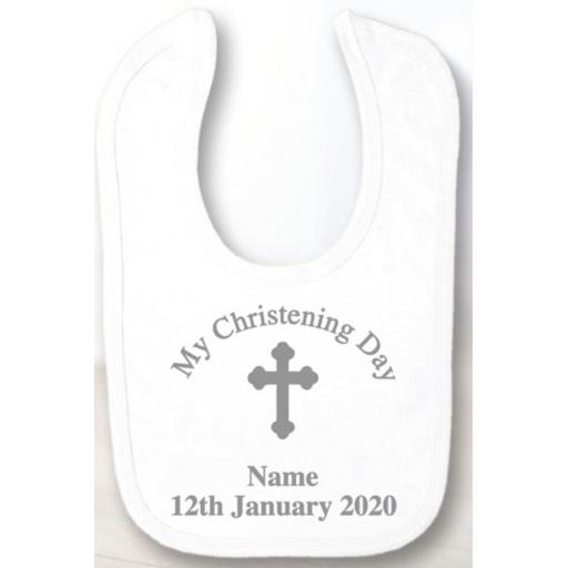 My Christening Day Personalised Velcro Baby Bib