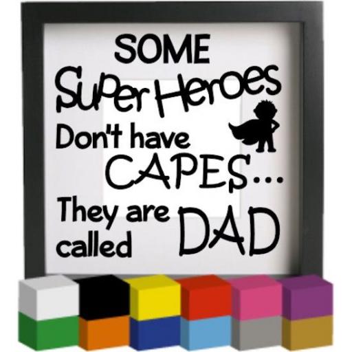 Some Super Heroes Vinyl Glass Block / Photo Frame Decal / Sticker/ Graphic