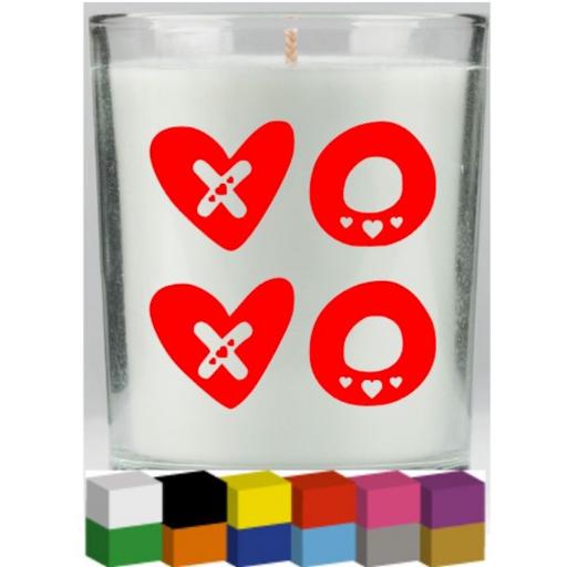 XO XO Candle Decal / Sticker / Graphic