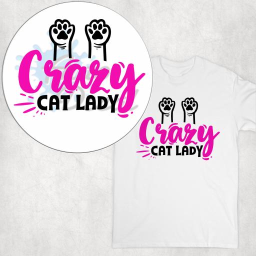 Crazy Cat Lady T-shirt, Hoodie or Vest