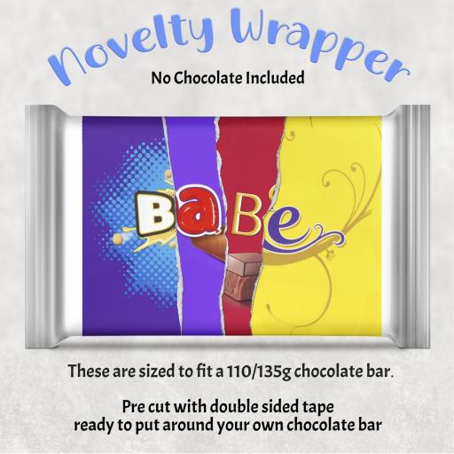 Babe Chocolate Bar Wrapper