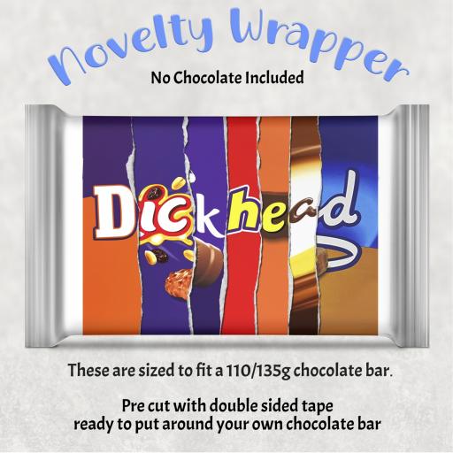 Dickhead Chocolate Bar Wrapper