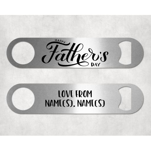 Happy Father's Day Bar Blade Bottle Opener