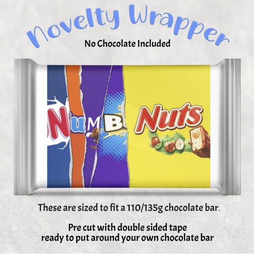 Numb nuts Chocolate Bar Wrapper