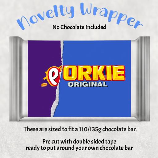 Porkie Chocolate Bar Wrapper