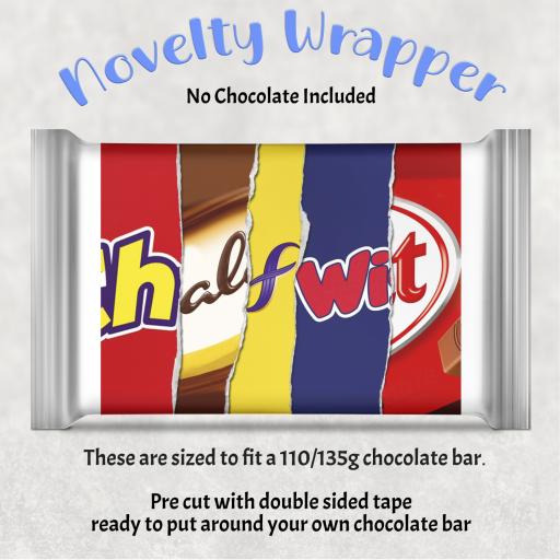 Halfwit Chocolate Bar Wrapper