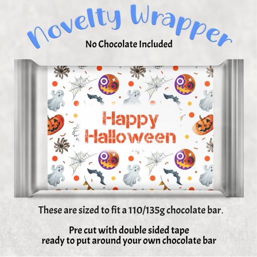 Happy Halloween Chocolate Bar Wrapper
