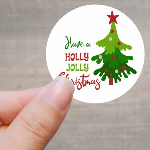 Have a Holly Jolly Christmas Printed Sticker