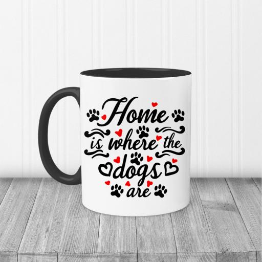Home is where the dogs are Printed Mug