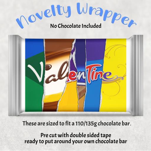 Valentine Chocolate Bar Wrapper