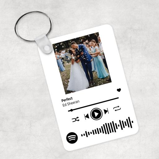 Personalised Spotify Song Scan Keyring
