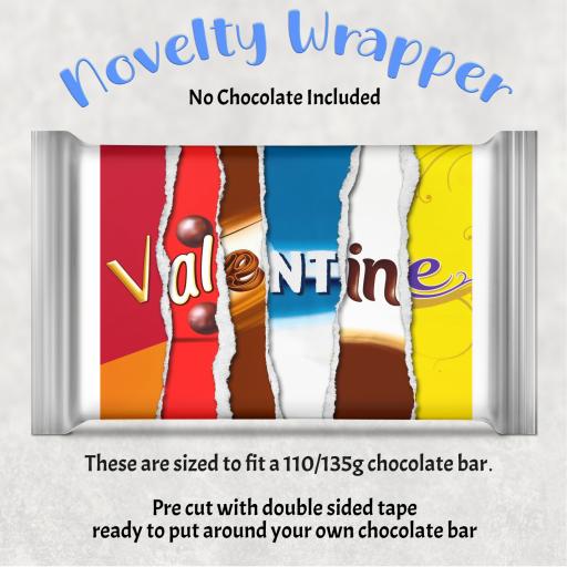 Valentine V2 Chocolate Bar Wrapper